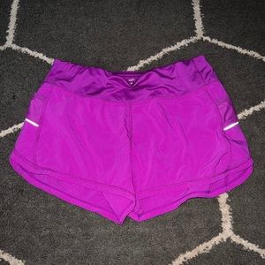 Athleta Ready Set Go Purple Athletic Shorts Size Small